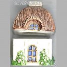 Ceramic 2 Piece Cottage Salt and Pepper Shakers