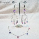 Sparkling Crystal Chandelier Bead Earrings