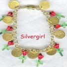 Field of Poppy Jingle Charm Bracelet