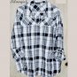Black Gray White 100% Cotton Ladies Blouse Top 26/28
