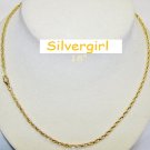 18" Almay Gold Plated Twisted Link Chain 18" Almay Gold Plated Twisted Link Chain