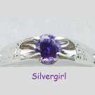 Tanzanite Color Cubic Zirconia CZ Ring   Sz 8