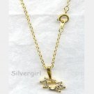 18" Cluster Cubic Zirconia Necklace