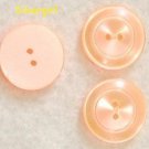 Vintage Fluorescent Orange 2 Hole Plastic Buttons