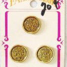 La Mode Vintage Silver Basket Shank Buttons