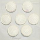 7-1 3/8" Vintage White Shank Plastic Buttons