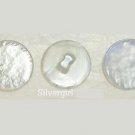 3 Shimmering Pale Blue-Lilac Plastic Shank Buttons
