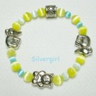 Animal Fiber Optic Cat's Eye Kids Boutique Bracelet