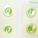 LADY FASHION Vintage Shimmery Green 2 Holed Buttons