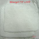 Soft Hand Knit Soft Acrylic Dish Face Cloths White/Off White