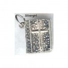 3D Silver Plated Traditional Bible Charm