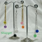 3" Silver or Gold Plate Fibre Optic and Chain Earrings 3" Silver or Gold Plate Fibre Optic and Chain Earrings