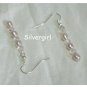 Pretty Freshwater Pearl Crystal Drop Earrings