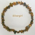 Tiger Eye Gemstone Chip Stretch Bracelet 7.5" Tiger Eye Gemstone Chip Stretch Bracelet 7.5"