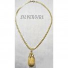 Gold Plate Necklace Recycled Vintage