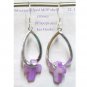 Pretty Colored Dyed Cross Shell Earrings Choose you fav color!