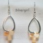 Pretty Colored Dyed Cross Shell Earrings Choose you fav color!