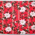 Set of 3 Table Setting Pads Red Christmas White Poinsettia Green Gold Set of 3 Table Setting Pads Red Christmas White Poinsettia Green Gold