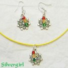 Snowflake Crystal Necklace and Earring Set Snowflake Crystal Necklace and Earring Set
