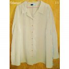 Shimmery Soft Camel Ladies Blouse Top SZ 28 Career Shimmery Soft Camel Ladies Blouse Top SZ 28 Career