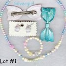 Little Girl's Jewelry Mix Necklace Earring Hair  LOT #1
