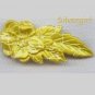 Bright Gold and Red Vintage Hair Clips