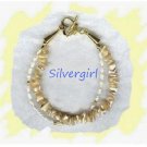 2 Strand Fresh Water Mother of Pearl Chip Bracelet