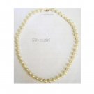 Vintage Imitation Pearl Gold Tone Beaded Necklaces Vintage Imitation Pearl Gold Tone Beaded Necklaces