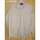 TAN 65% Polyester 35% Cotton Mens Dress Shirt 15/33-34 TAN 65% Polyester 35% Cotton Mens Dress Shirt 15/33-34