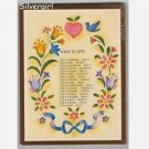 Pretty Floral 'WHAT IS LIFE' Wall Plaque Pretty Floral 'WHAT IS LIFE' Wall Plaque
