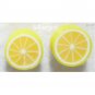 2 Tone Tiny *Citrus* Slice Polymer Clay Stud Earrings 10mm/3/8"