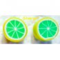 2 Tone Tiny *Citrus* Slice Polymer Clay Stud Earrings 10mm/3/8"