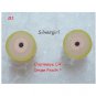 Tiny Exotic fruit Slice Polymer Clay Stud Earrings Dragonfruit, Pitaya, Drupe Peach, Cherimoya,