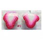 Tiny Fruit Slice Polymer Clay Stud Earrings Strawberry, Apple, Kiwi, Cantaloupe,