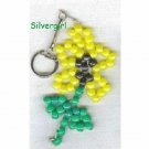 Yellow Flower Bead Key Chain Yellow Flower Bead Key Chain