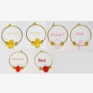 3/4" Gold Plate Hoop Earrings with Crystal