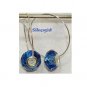 YOUR CHOICE Sparkling SS Lined Crystal Hoop Earrings