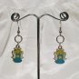 Blue Angel Charm Dangle Earrings