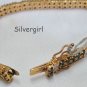 Genuine Sapphire Diamond Tennis Bracelet 7" REDUCED