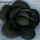 Vintage Silky Black Rose Brooch Vintage Silky Black Rose Brooch