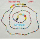 Colorful Rainbow Hand Beaded Eye Glass Chains #1