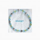 Frosted Aqua Green Miyuki Cube Bead Bunch Bracelet
