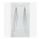 6" 4 Strand Silver Plate Rhodium Dangling Chain Earrings 6" 4 Strand Silver Plate Rhodium Dangling Chain Earrings