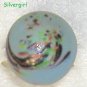 Fun Fashion Blue Multi Lampwork Glass Bead Ring