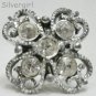 Fun Fashion Vintage Clear Rhinestone Sparkly Bead Ring SP