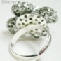 Fun Fashion Vintage Clear Rhinestone Sparkly Bead Ring SP