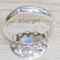 Fun Flirty Sheer Silver Butterfly Pink Ring