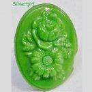 Fun Fashion Plastic Green Flower Bead Ring SP Fun Fashion Plastic Green Flower Bead Ring SP