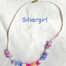 15" Dyed Shell Chip Bead Choker Necklace 15" Dyed Shell Chip Bead Choker Necklace