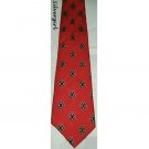 Vintage Mens Red Patterned Silk Neck Tie Vintage Mens Red Patterned Silk Neck Tie